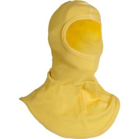 NATIONAL SAFETY APPAREL CARBON ARMOUR High Heat Knit Hood in Kevlar, OSFM, Yellow,  H31KK